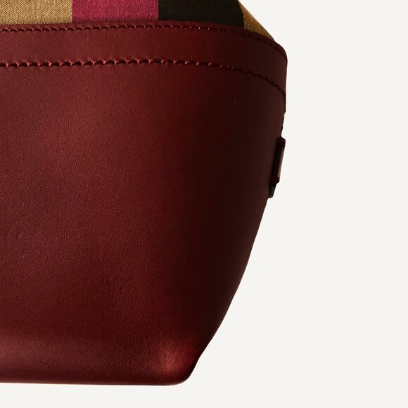 Fendi Pequin Multicolor Striped Tobacco Tote - Picture 10 of 11